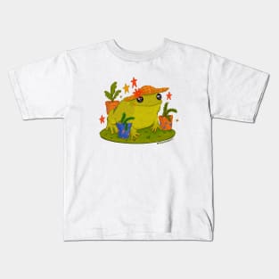 Gardener Frog Kids T-Shirt